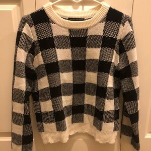 Buffalo plaid sweater